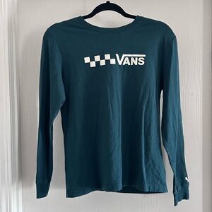 Vans | Teal Long Sleeve Shirt | Size Small